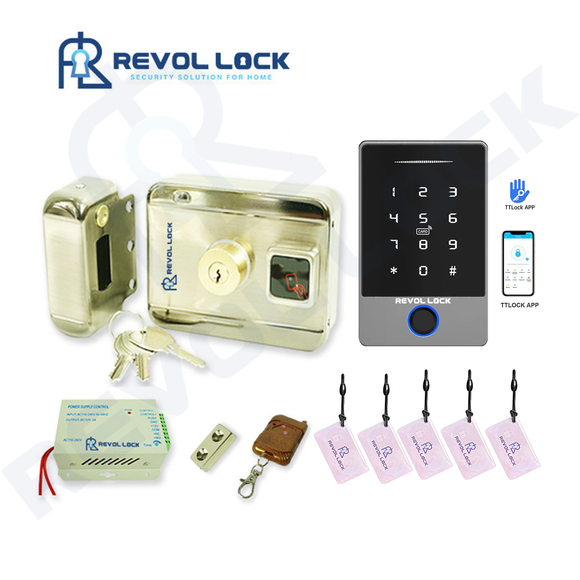 Khóa cổng vân tay Revol Lock PRO-RV1